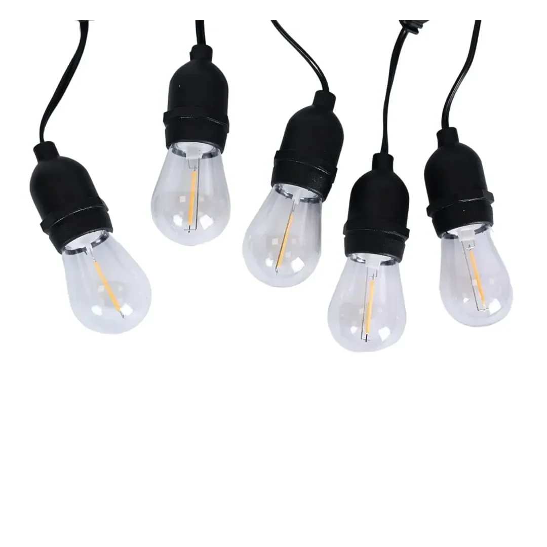 GUIRNALDA LED GOTA 12 FOCOS LUZ CALIDA 7M PARA EXTERIOR ORANGE4