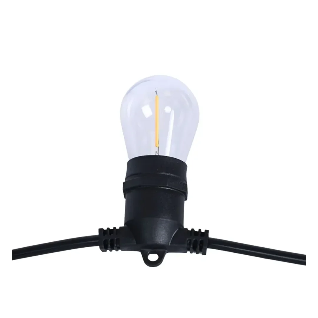 GUIRNALDA LED LUNA 20 FOCOS LUZ CALIDA 10M IP65 NEGRO ORANGE5