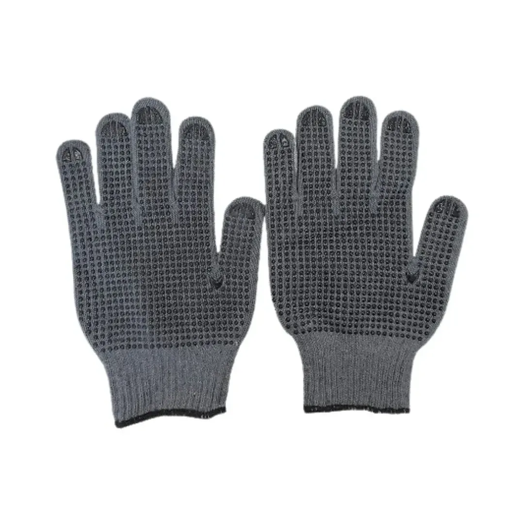 GUANTE DE HILO NEGRO CON PUNTOS PVC WERKEN