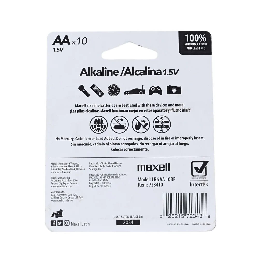PILAS AA PACK X 10 MAXELL2
