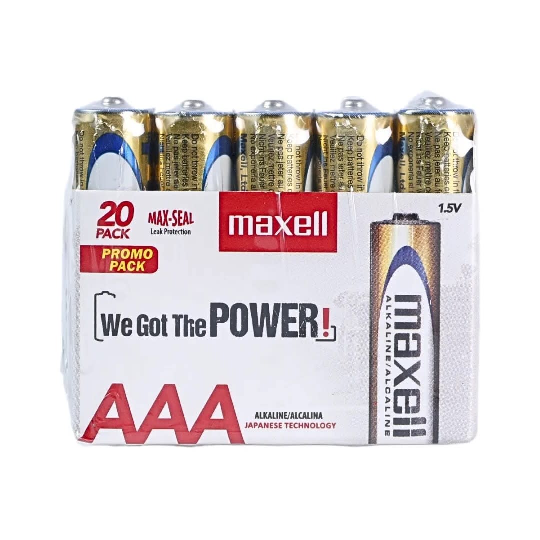 PILAS PACK X 20 AAA MAXELL1