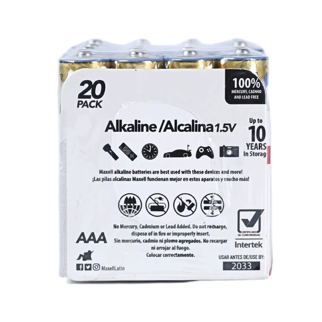 PILAS PACK X 20 AAA MAXELL2