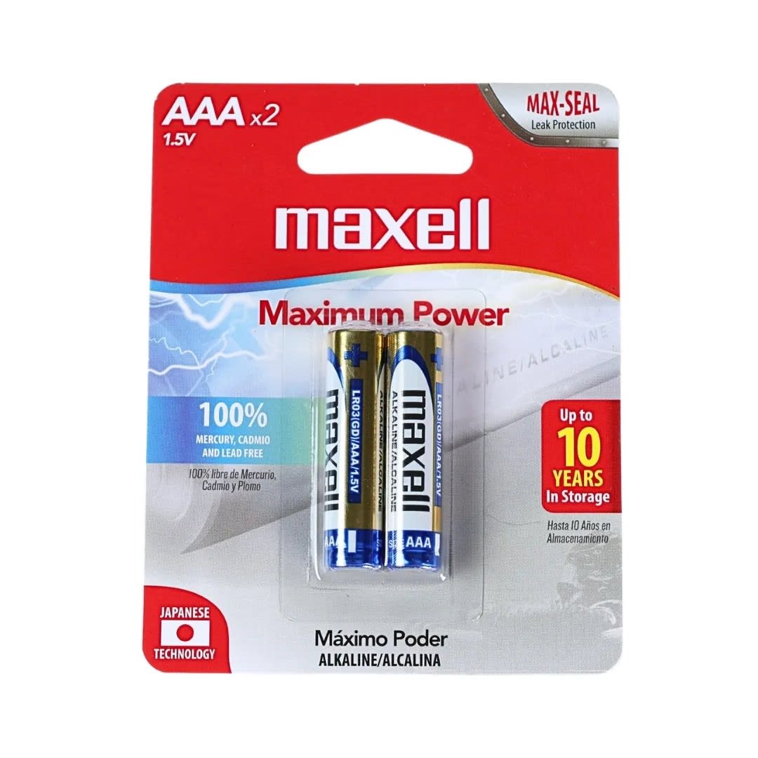 PILAS PACK X 2 AAA MAXELL1