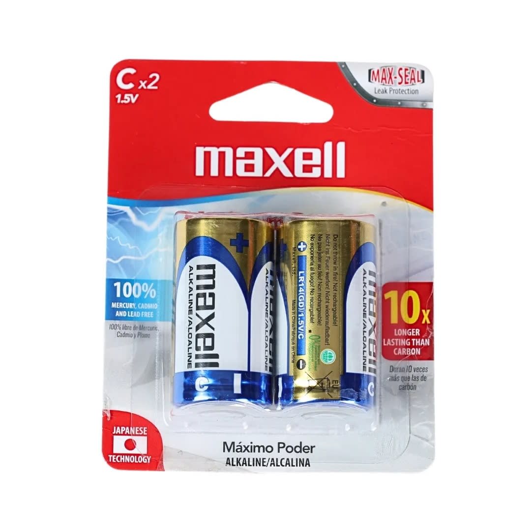 PILAS PACK X 2 C MAXELL1