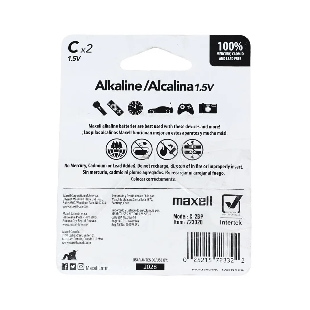 PILAS PACK X 2 C MAXELL2
