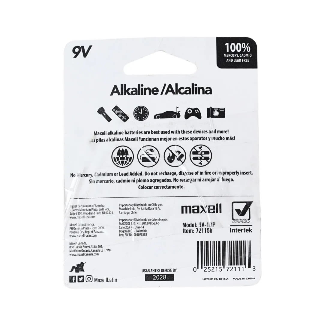 BATERIA 9V MAXELL2