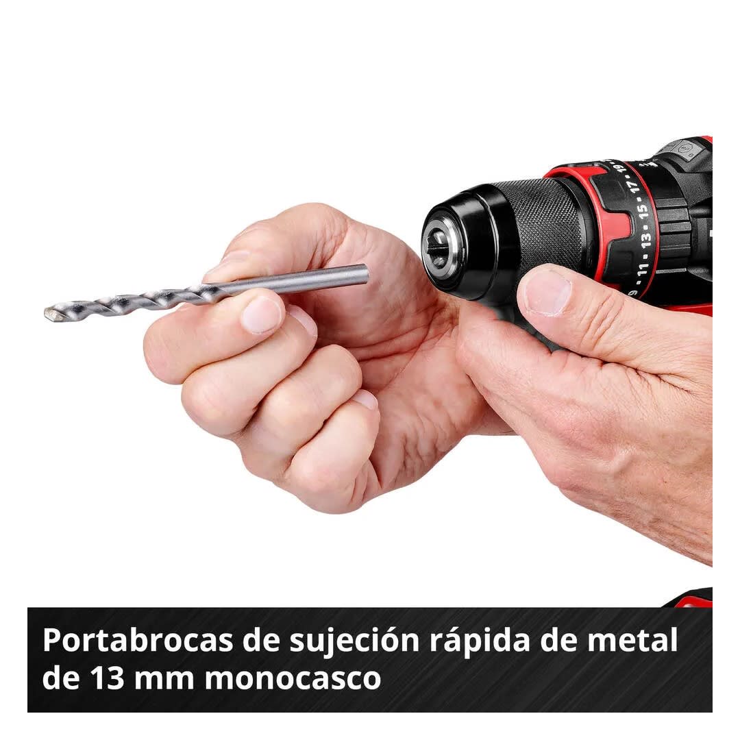 TALADRO PERCUTOR INALAMBRICO TE-CD 18/44 LI-I + BATERIA 2.5 AH EINHELL3