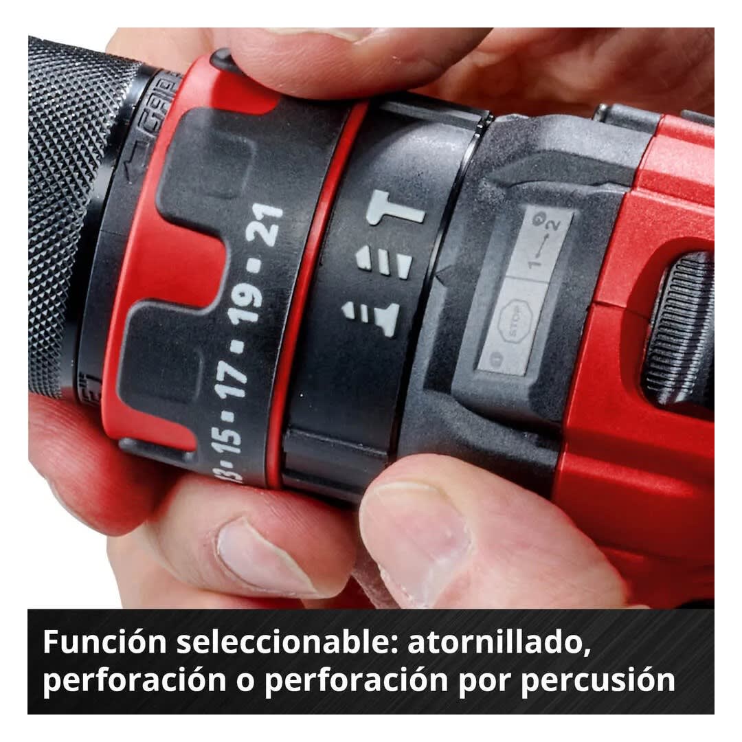 TALADRO PERCUTOR INALAMBRICO TE-CD 18/44 LI-I + BATERIA 2.5 AH EINHELL4