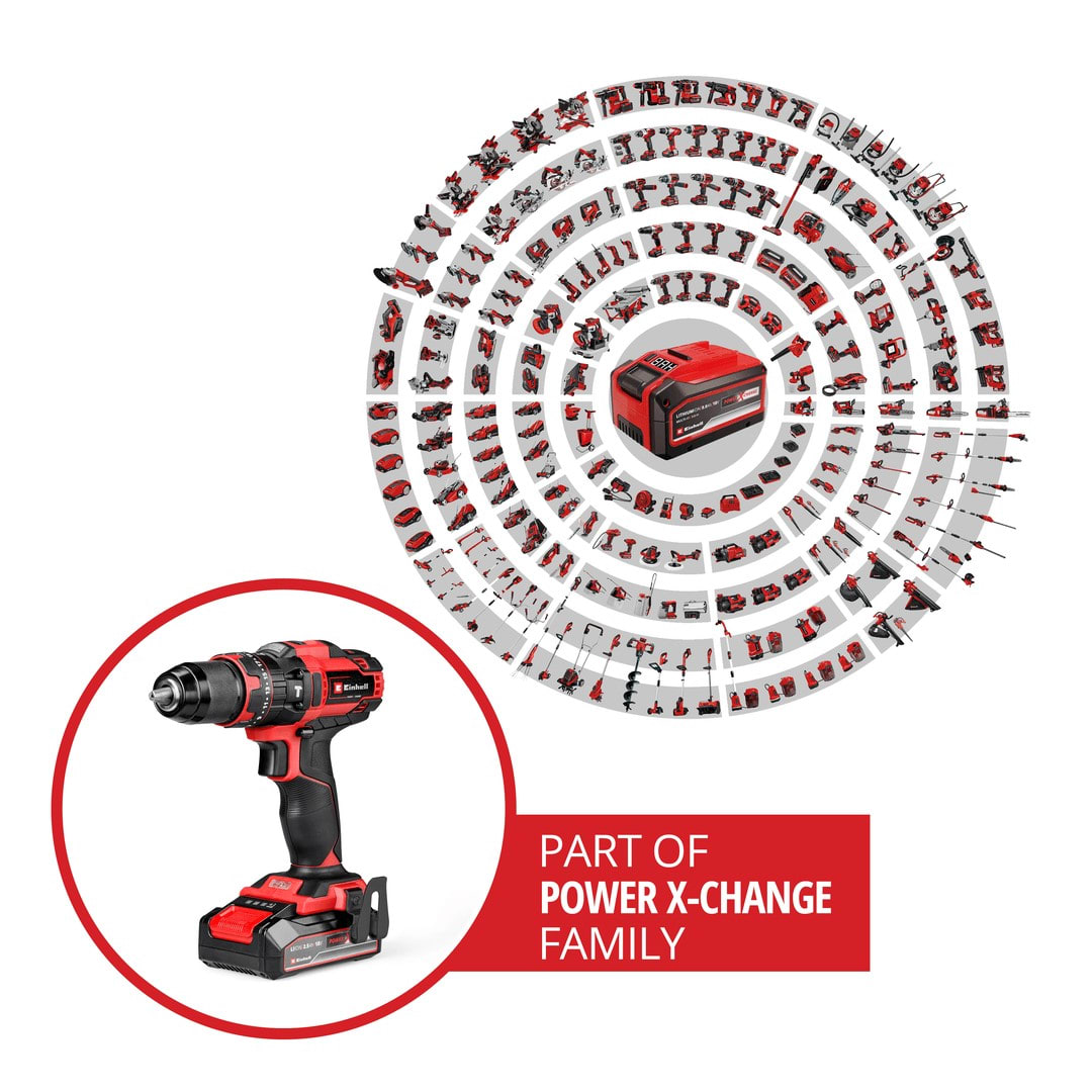 TALADRO PERCUTOR INALAMBRICO TE-CD 18/44 LI-I + BATERIA 2.5 AH EINHELL6