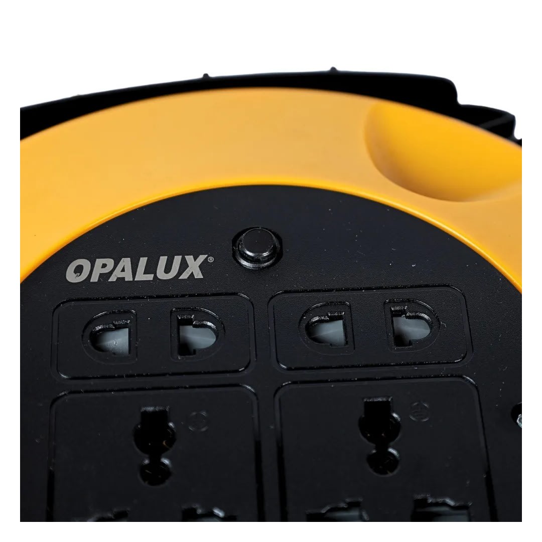 EXTENSIÓN CARRETE 2 TOMAS UNIVERSALES 10M OPALUX4