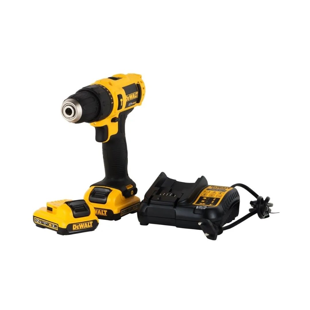TALADRO PERCUTOR DCD716D2-B2 3/8'' 12V + BATERIA 2AH + CARGADOR DEWALT1
