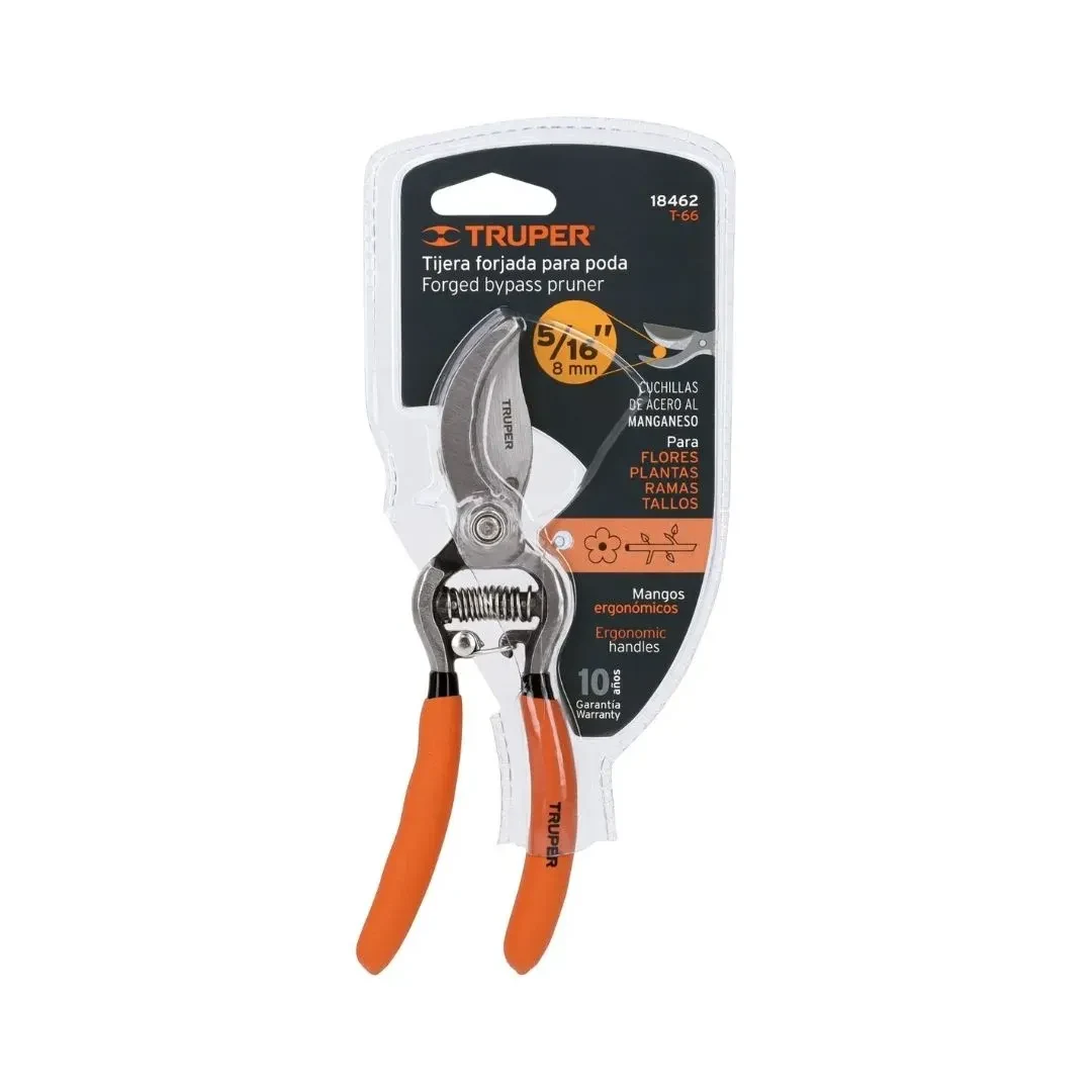 TIJERA FORJADA PARA PODA 6'' PARA JARDINERIA TRUPCER CABEZA ANGULADA TRUPER3
