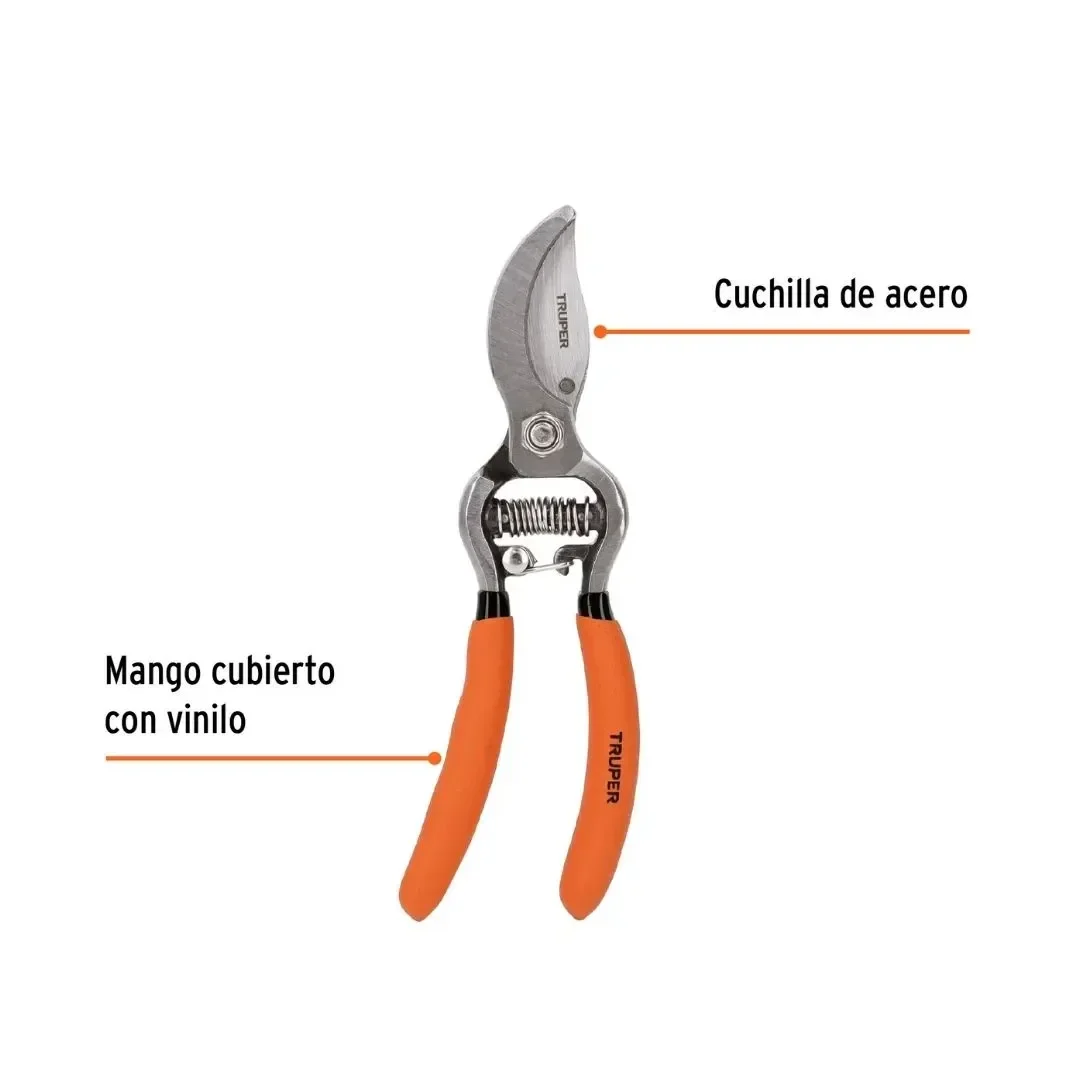 TIJERA FORJADA PARA PODA 6'' PARA JARDINERIA TRUPCER CABEZA ANGULADA TRUPER5