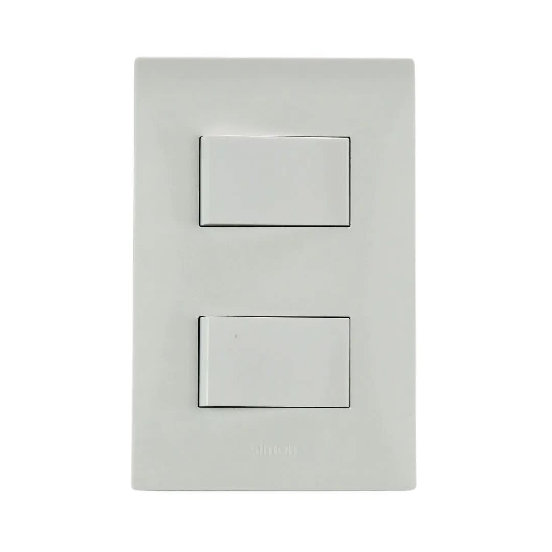 INTERRUPTOR DOBLE S220 BLANCO SIMON