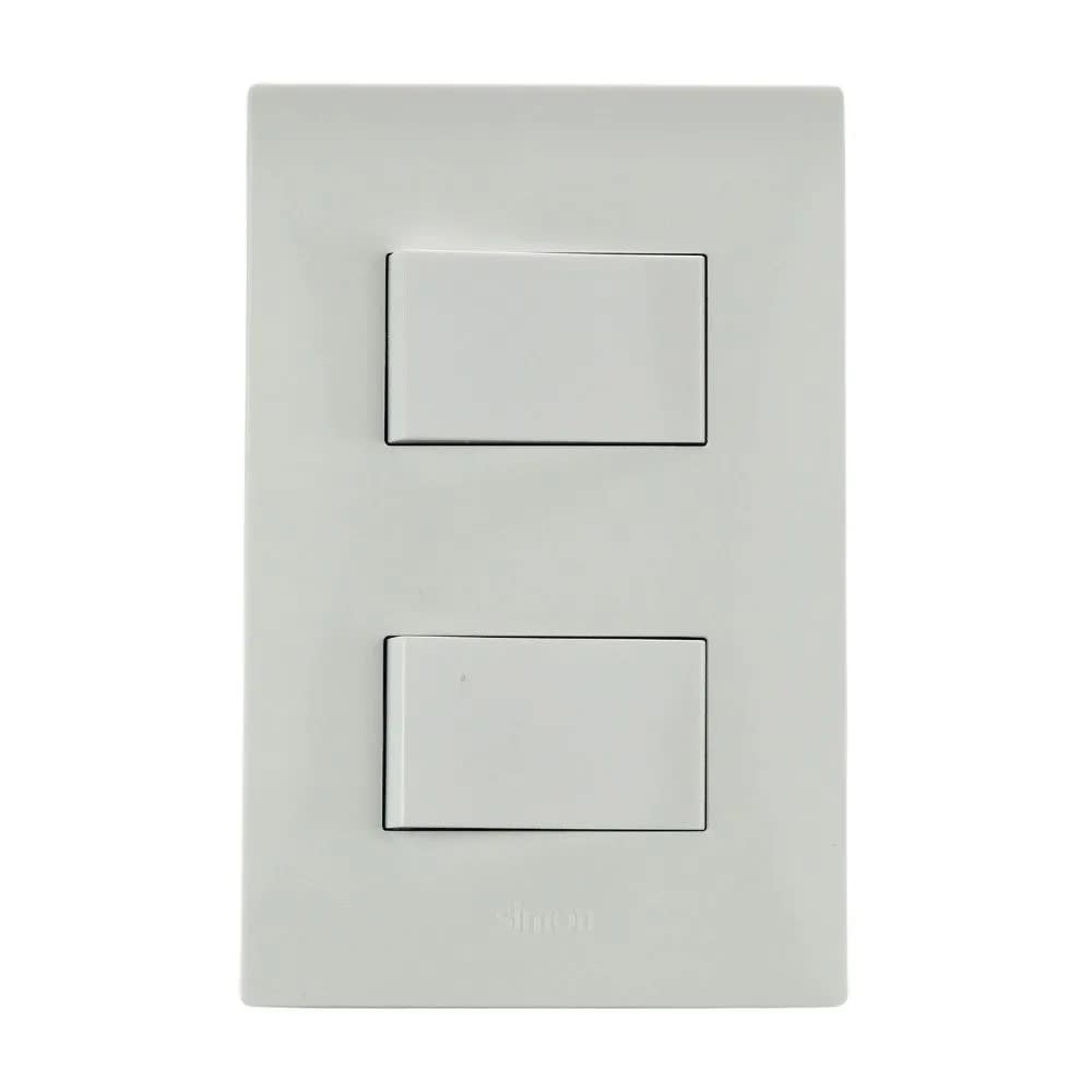 CONMUTADOR DOBLE S220 POLICARBONATO 10A 220V BLANCO SIMON