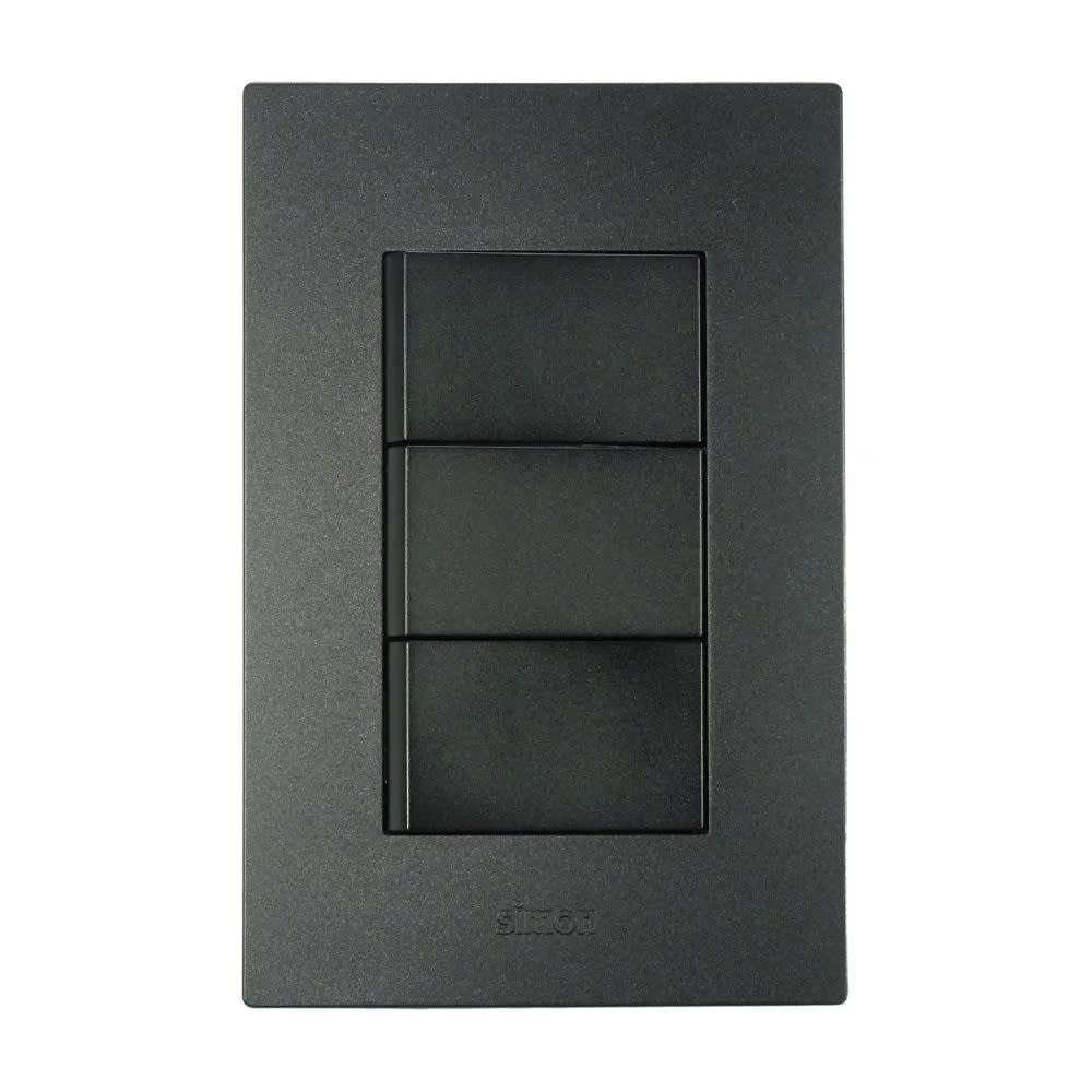 CONMUTADOR TRIPLE S220 GRAFITO SIMON