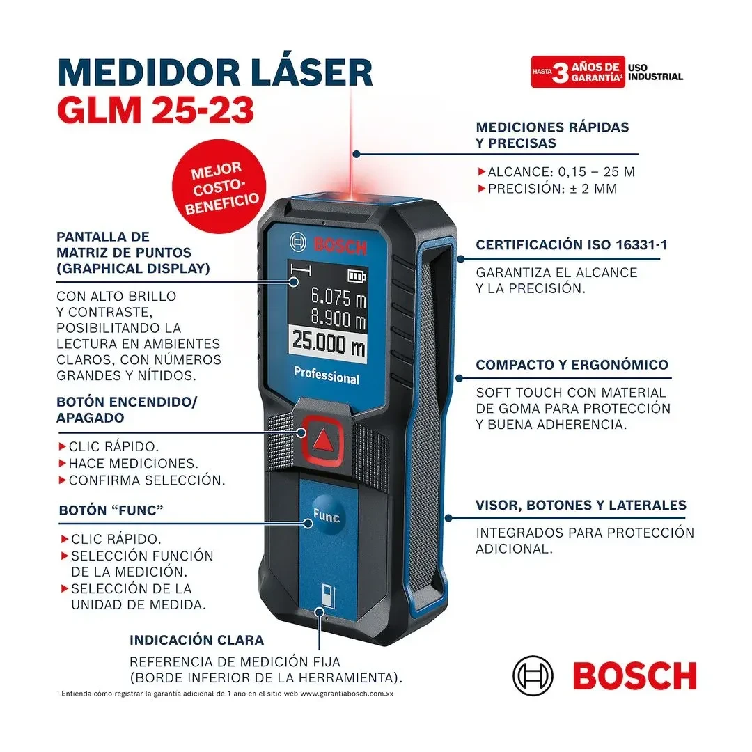 MEDIDOR LASER GLM 25-23 BOSCH10