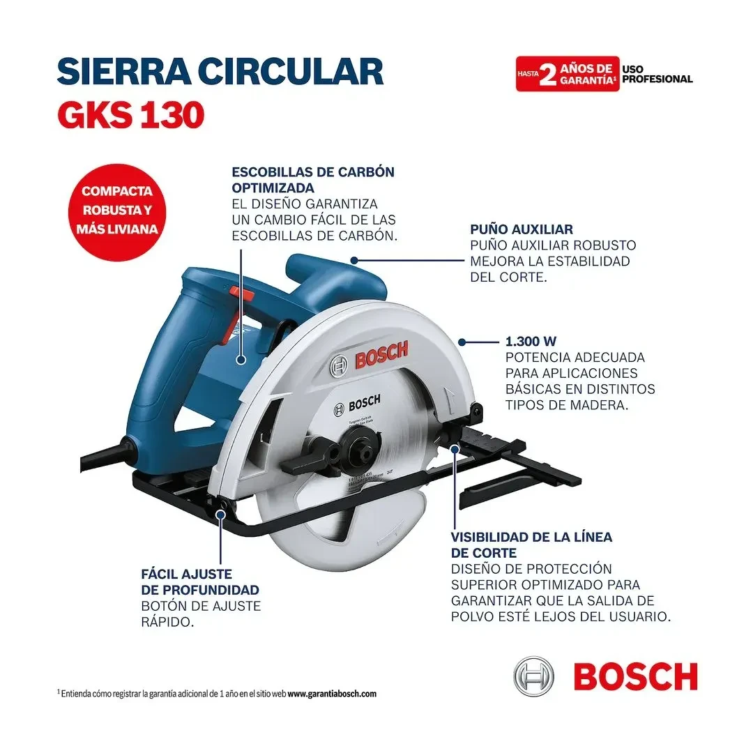 SIERRA CIRCULAR GKS 130 METAL/AZUL BOSCH4