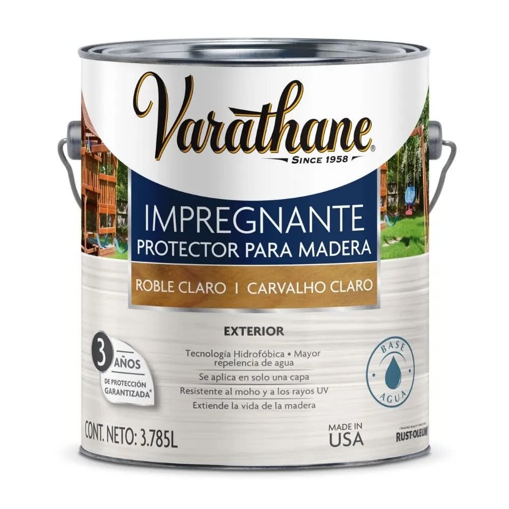 IMPREGNANTE PARA MADERA ROBLE CLARO 3.7L VARATHANE1