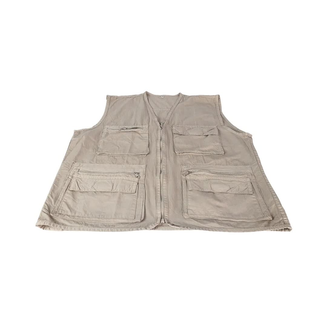 CHALECO DE TRABAJO DRILL BEIGE TALLA M WERKEN3