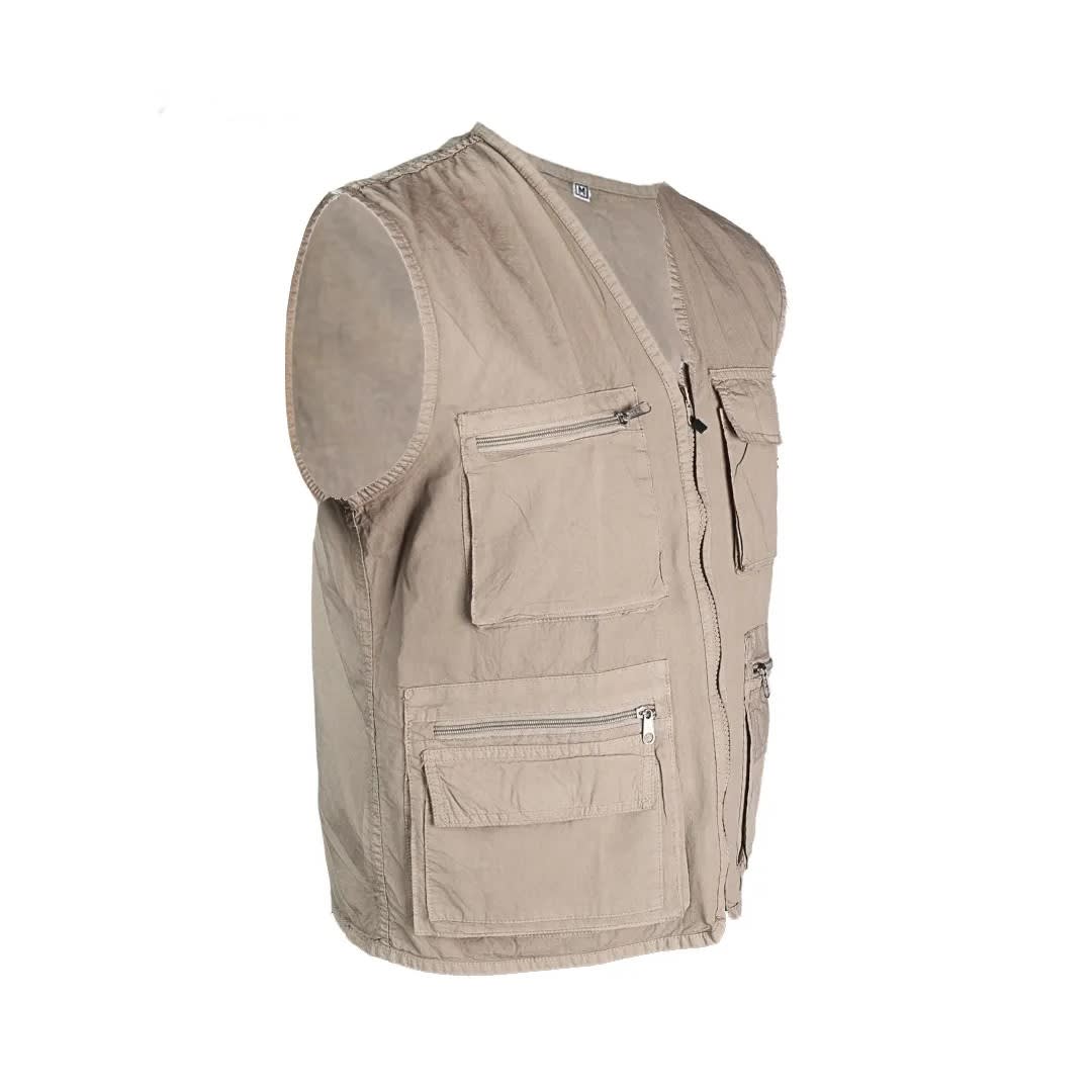 CHALECO DE TRABAJO DRILL BEIGE TALLA M WERKEN9