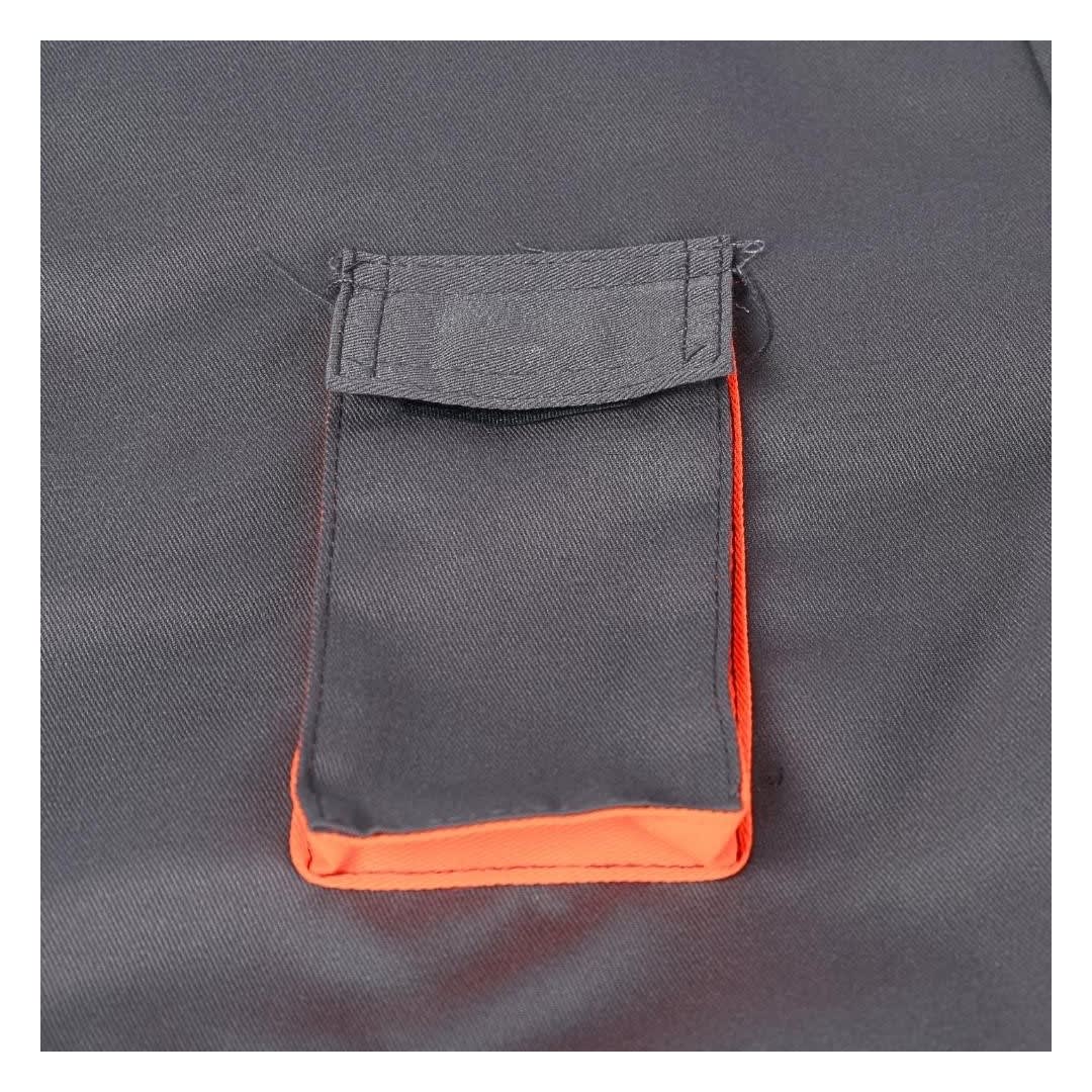 PANTALON DE TRABAJO DRILL TEC PLOMO NARANJA MULTIBOLSILLO TALLA L WERKEN7
