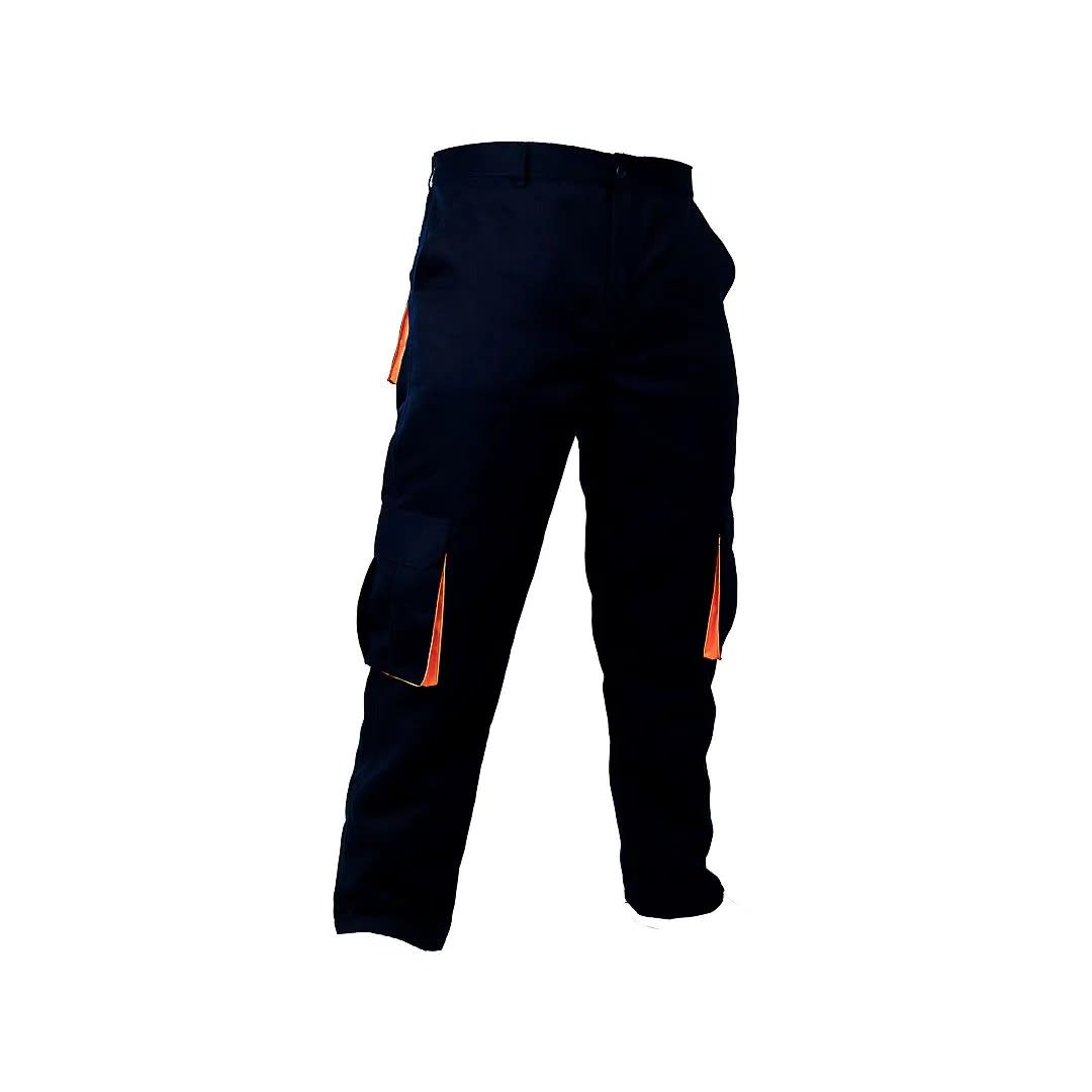 PANTALON DE TRABAJO DRILL TEC MULTIBOLSILLO AZULNARANJA TALLA M WERKEN4