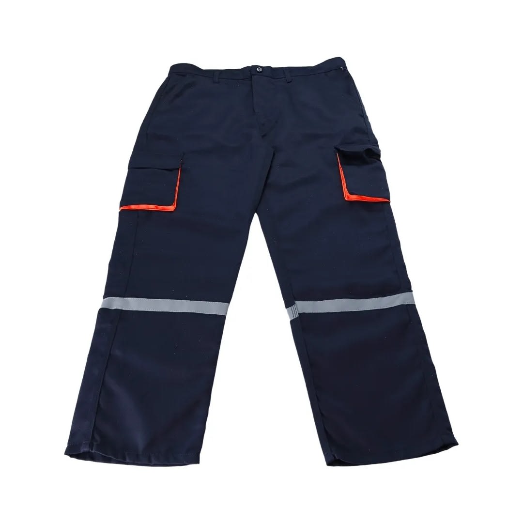 PANTALON DE TRABAJO DRILL TEC MULTIBOLSILLO AZULNARANJA TALLA M WERKEN6