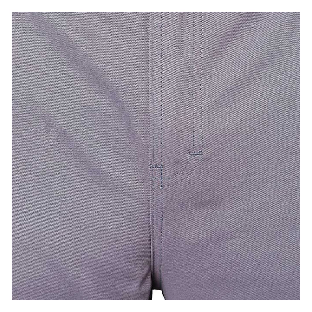 PANTALON DE TRABAJO DRILL PORTARODILLERAS PLOMO-NEGRO TALLA L WERKEN3