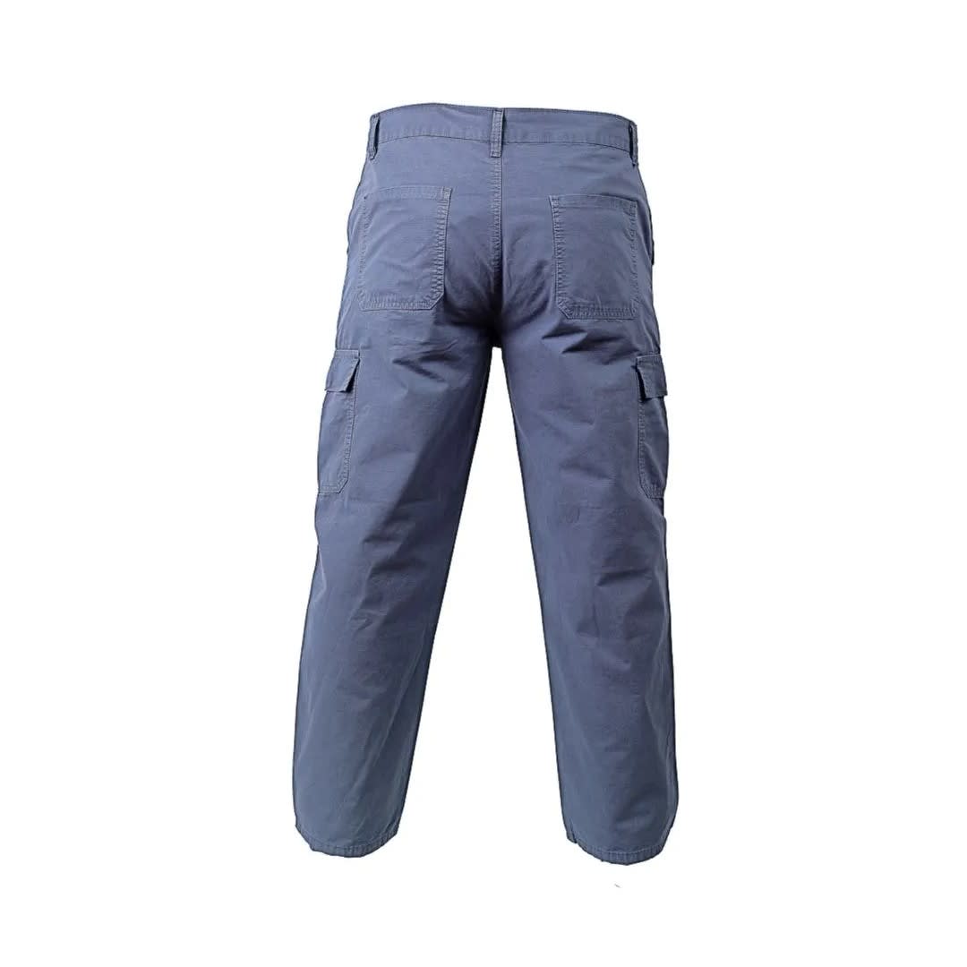 PANTALON DE TRABAJO DRILL RIPSTOP TACTICO MULTIBOLSILLO PLOMO - TALLA XL WERKEN1
