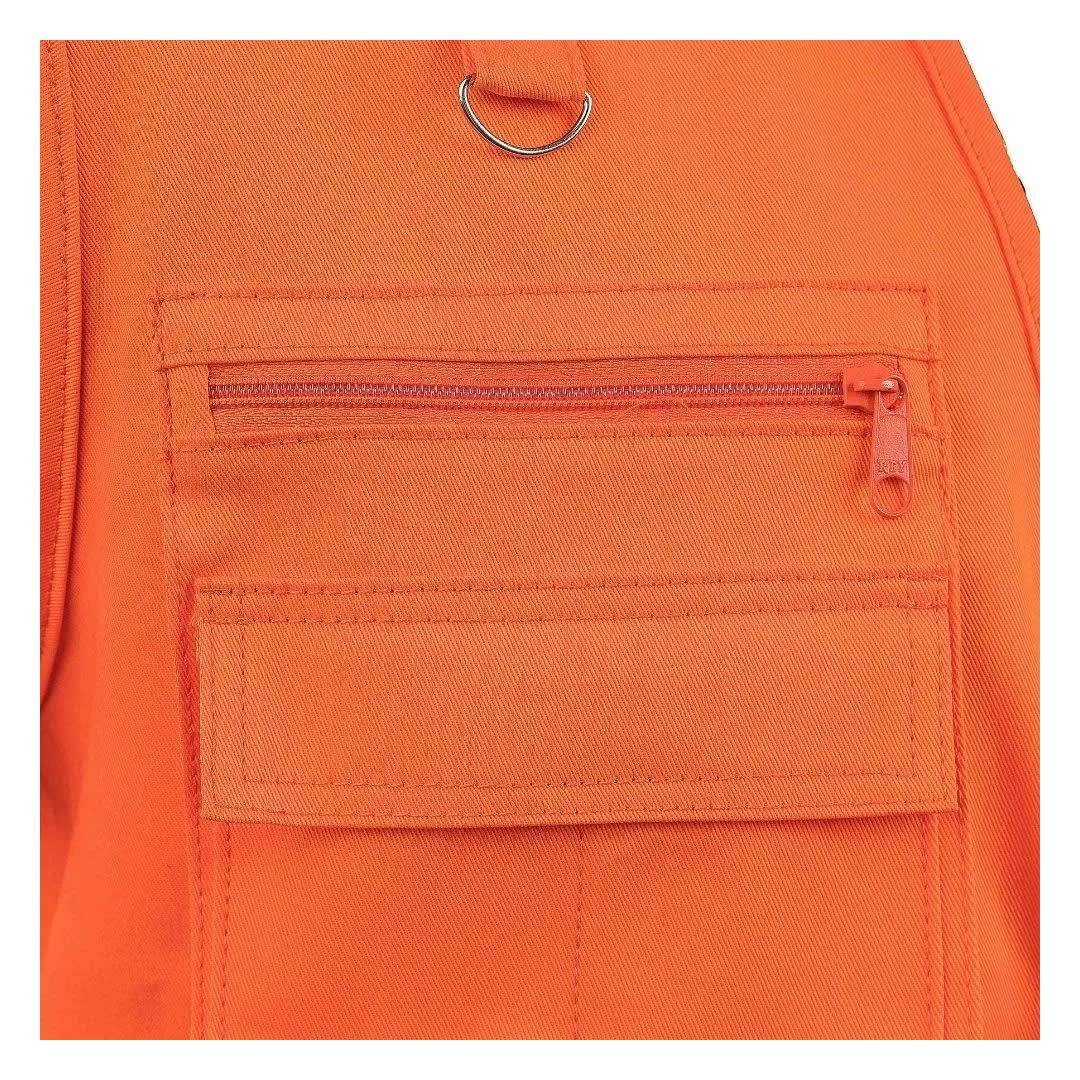 CHALECO DE TRABAJO DRILL INDUSTRIAL MULTIBOLSILLOS NARANJA TALLA XL WERKEN2