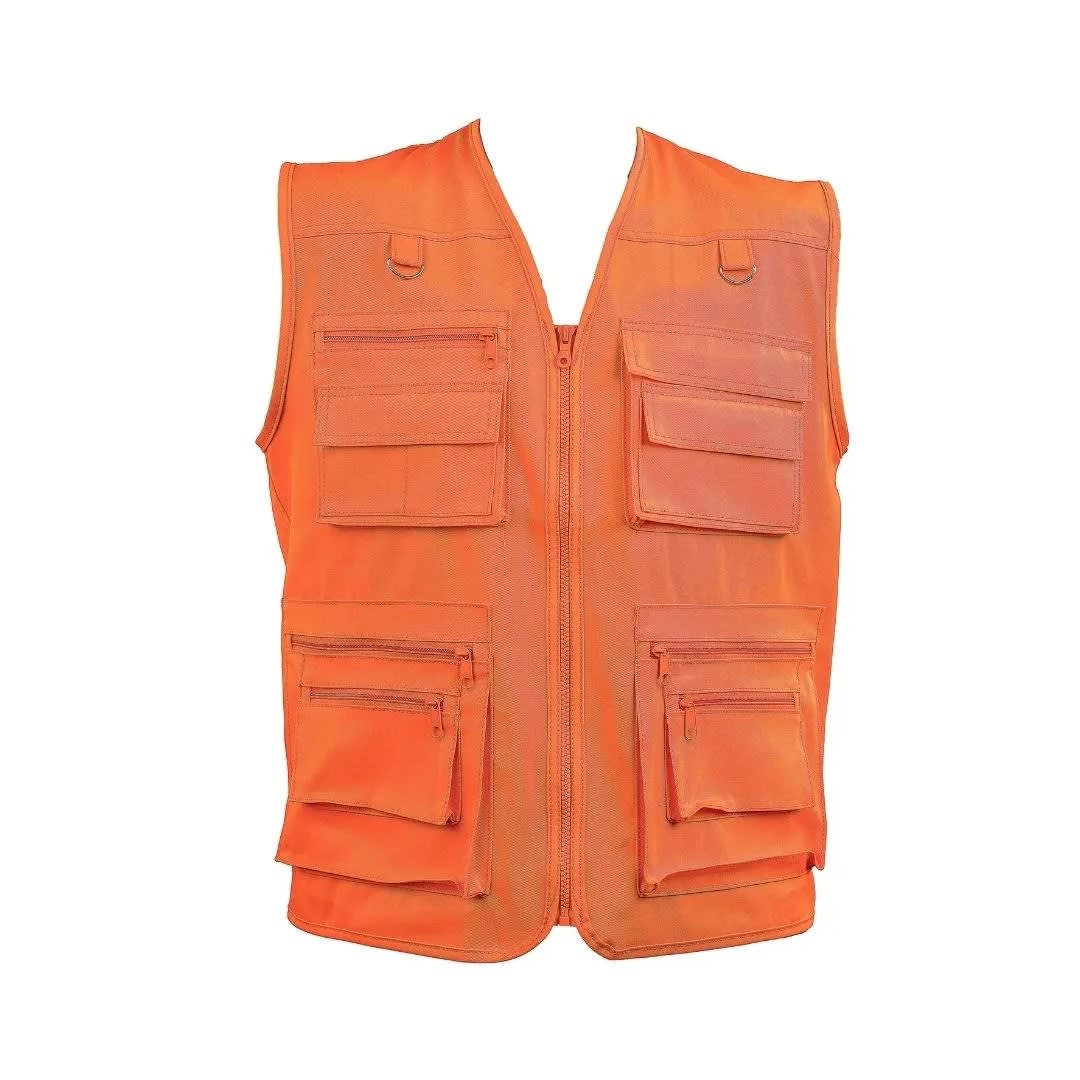 CHALECO DE TRABAJO DRILL INDUSTRIAL MULTIBOLSILLOS NARANJA TALLA L WERKEN4