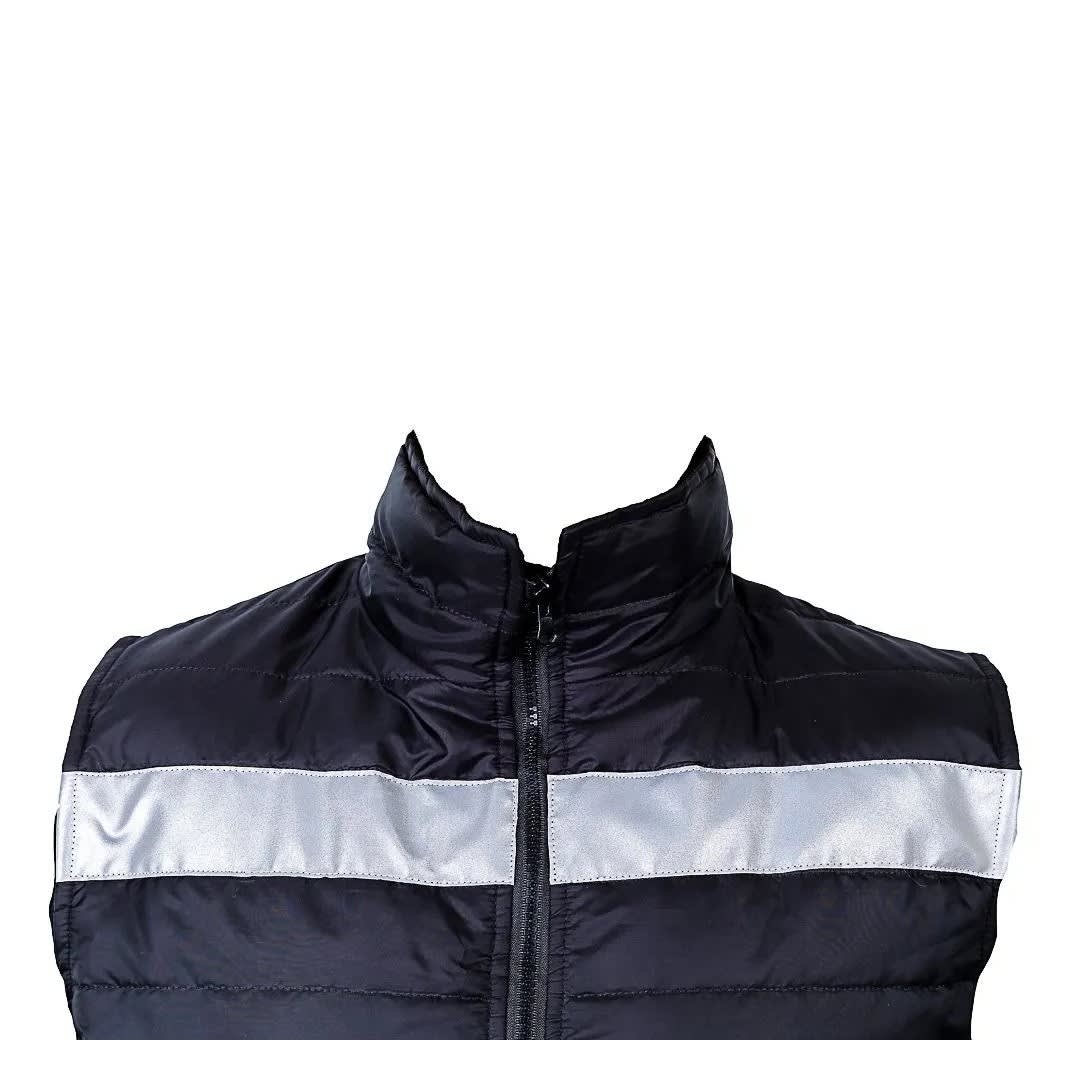 CHALECO DE TRABAJO DRILL ACOLCHADO CON CINTA REFLECTIVA TALLA L WERKEN3