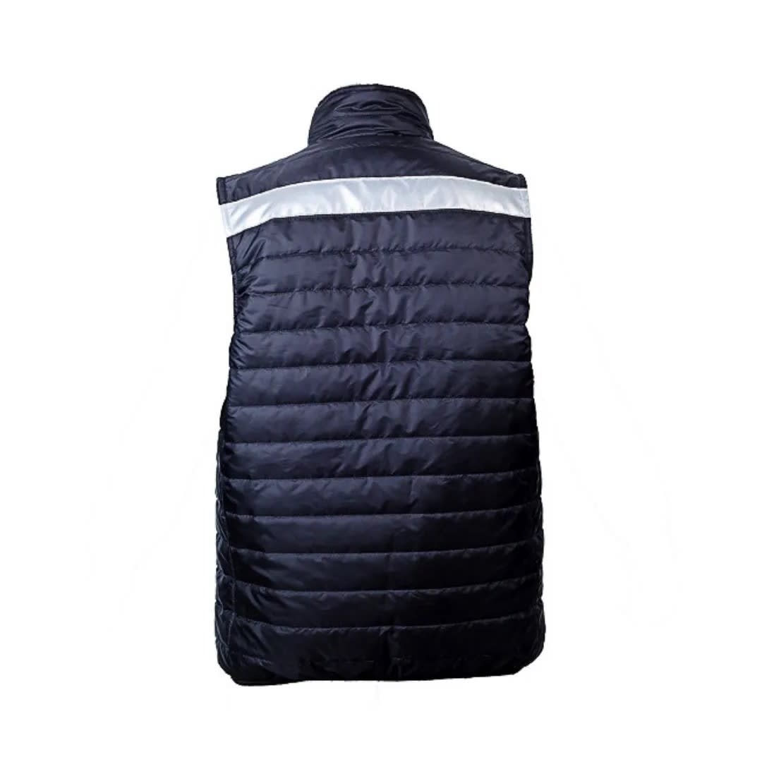 CHALECO DE TRABAJO DRILL ACOLCHADO CON CINTA REFLECTIVA - TALLA L WERKEN4