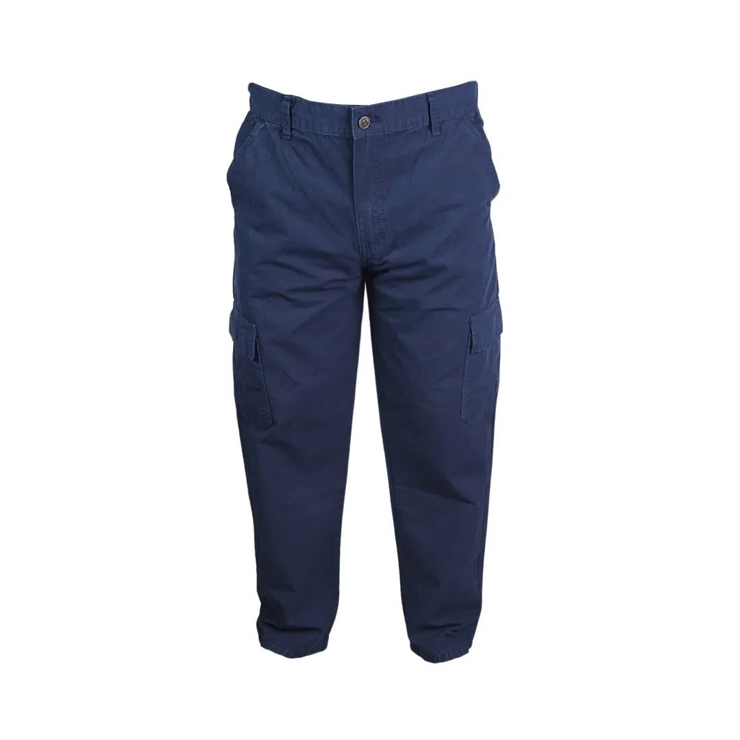 PANTALON DE TRABAJO DRILL AZUL TALLA M MULTIBOLSILLO ANTIDESGARRO WERKEN2