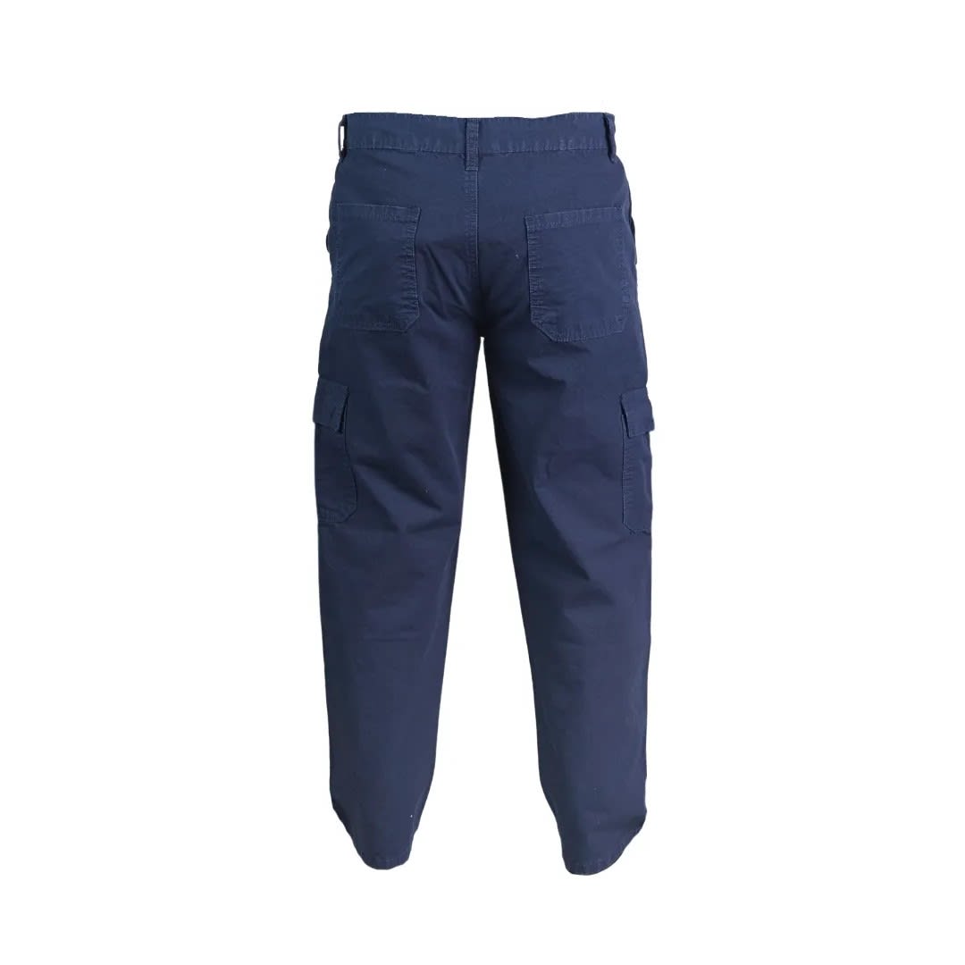 PANTALON DE TRABAJO DRILL AZUL TALLA M MULTIBOLSILLO ANTIDESGARRO WERKEN3