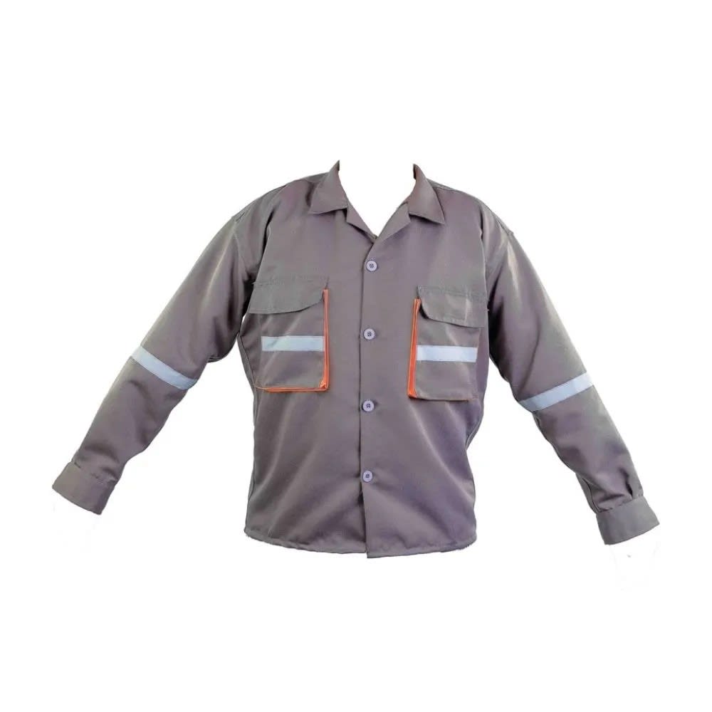 CAMISA DE TRABAJO DRILL TEC PLOMO NARANJA - TALLA L WERKEN1