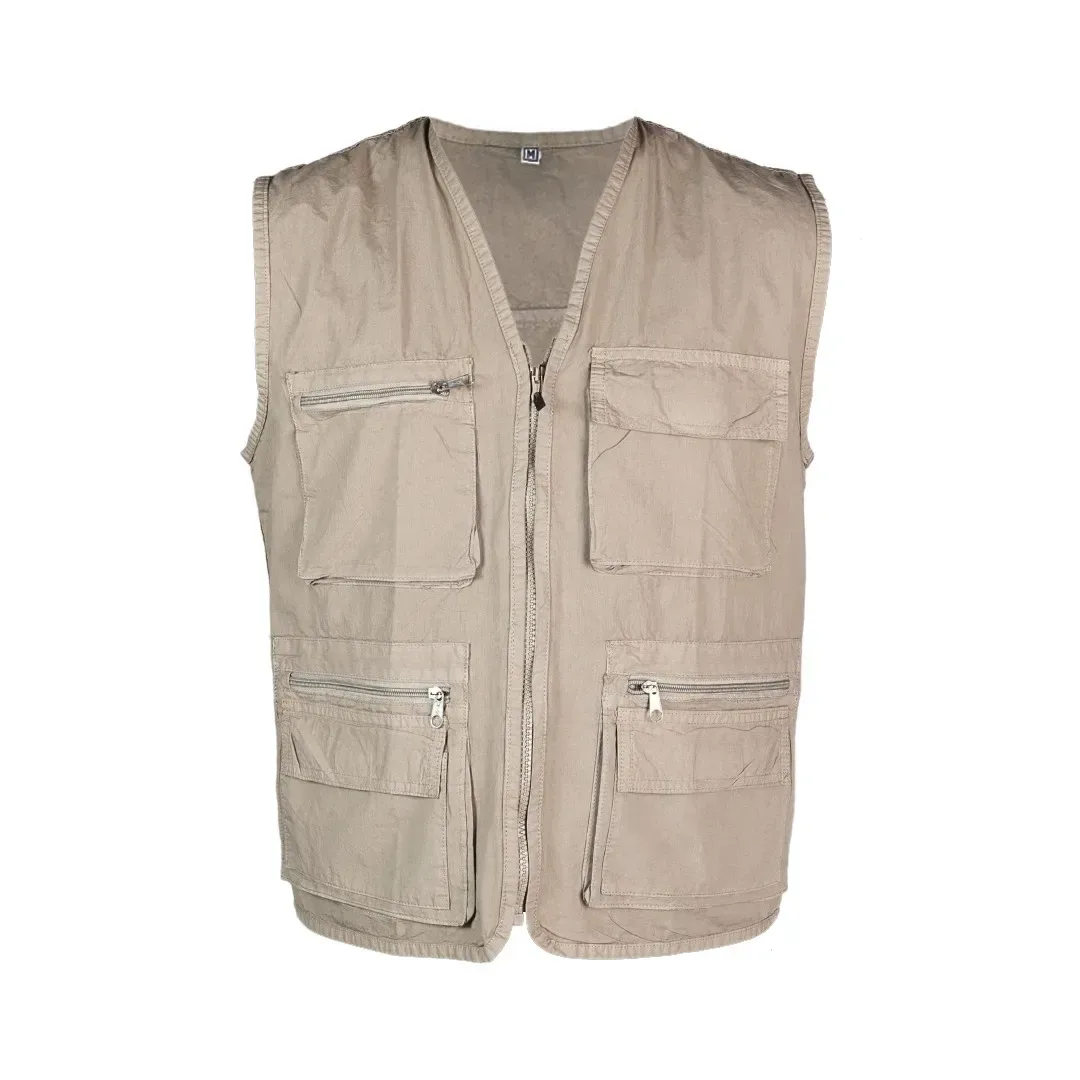 CHALECO DE TRABAJO PAPER TOUCH BEIGE TALLA XL WERKEN