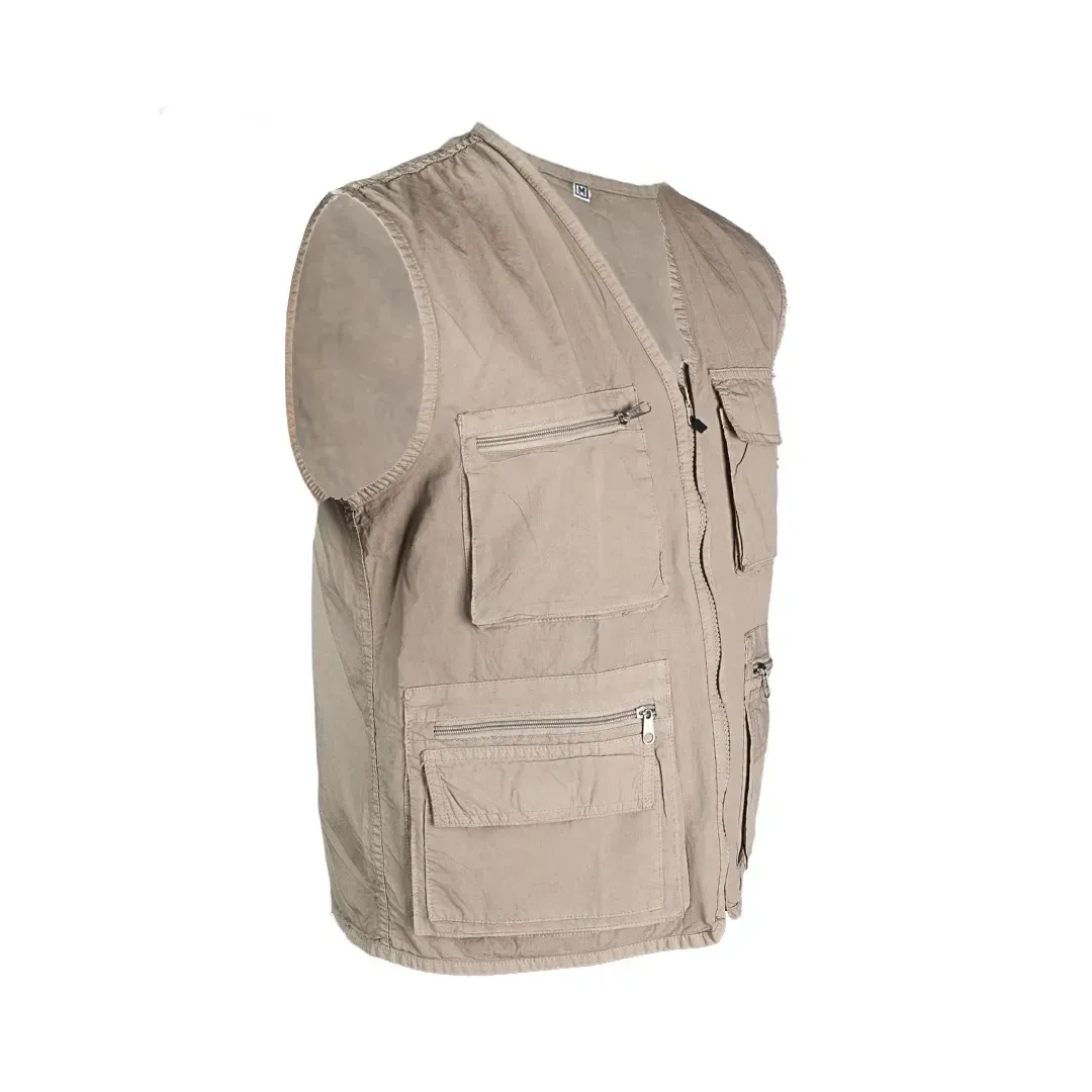 CHALECO DE TRABAJO PAPER TOUCH BEIGE TALLA XL WERKEN3