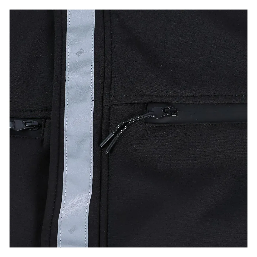CASACA DE TRABAJO DRILL SOFTSHELL REFLECTIVA TALLA L NEGRO WERKEN5