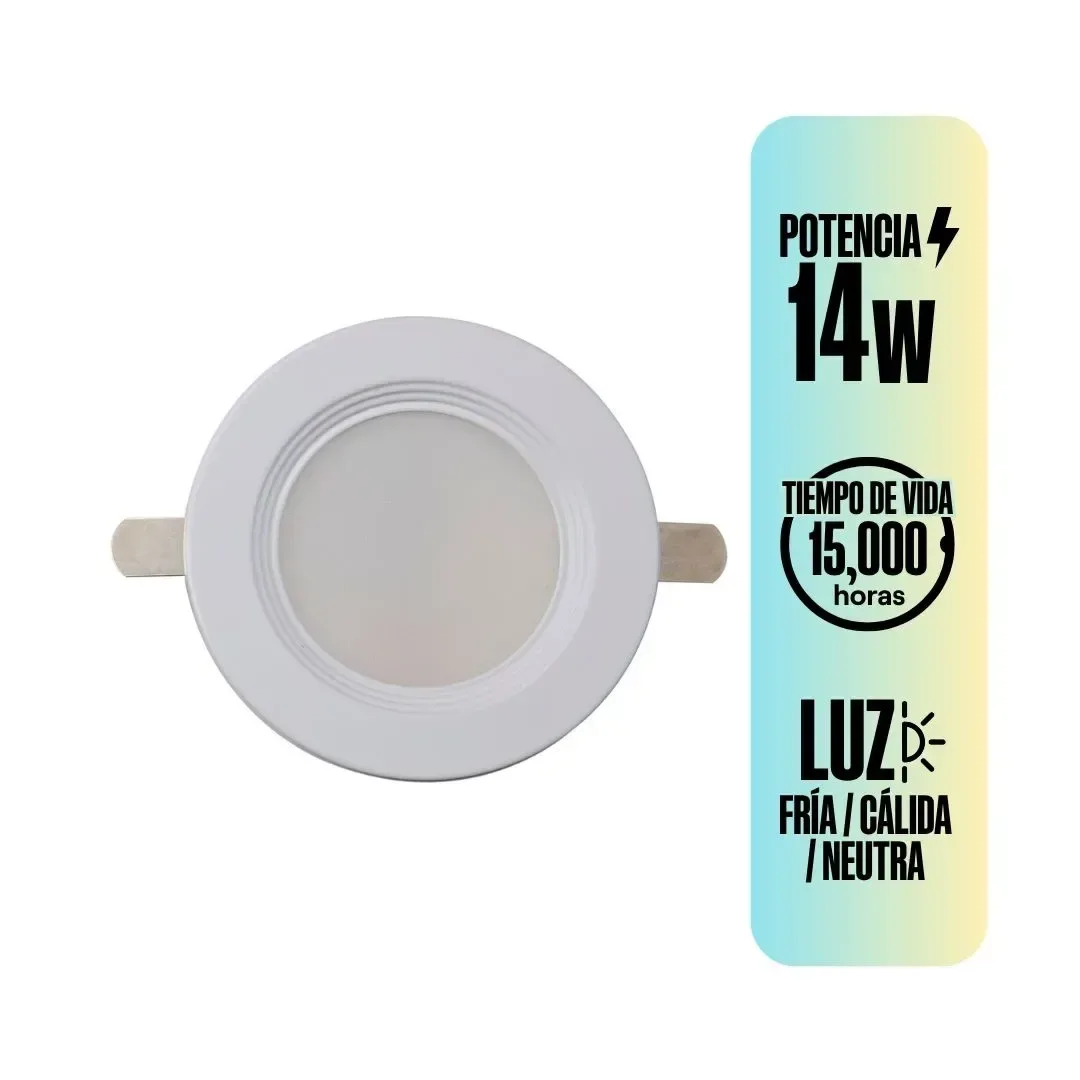 SPOT LED CAJA OCTOGONAL 14W 11CM 3CCT BLANCO ORANGE1