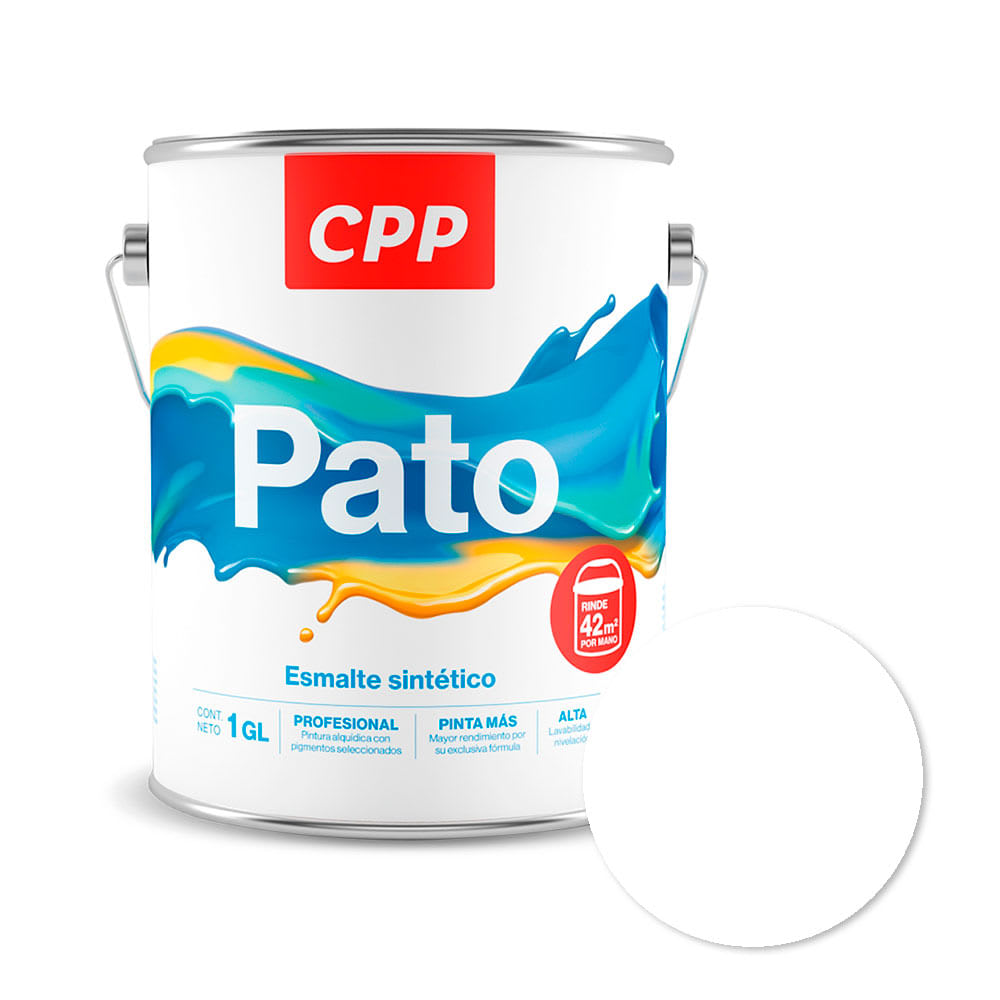 ESMALTE BRILLANTE BLANCO DE RESINA ALQUÍDICA 1 GAL CPP