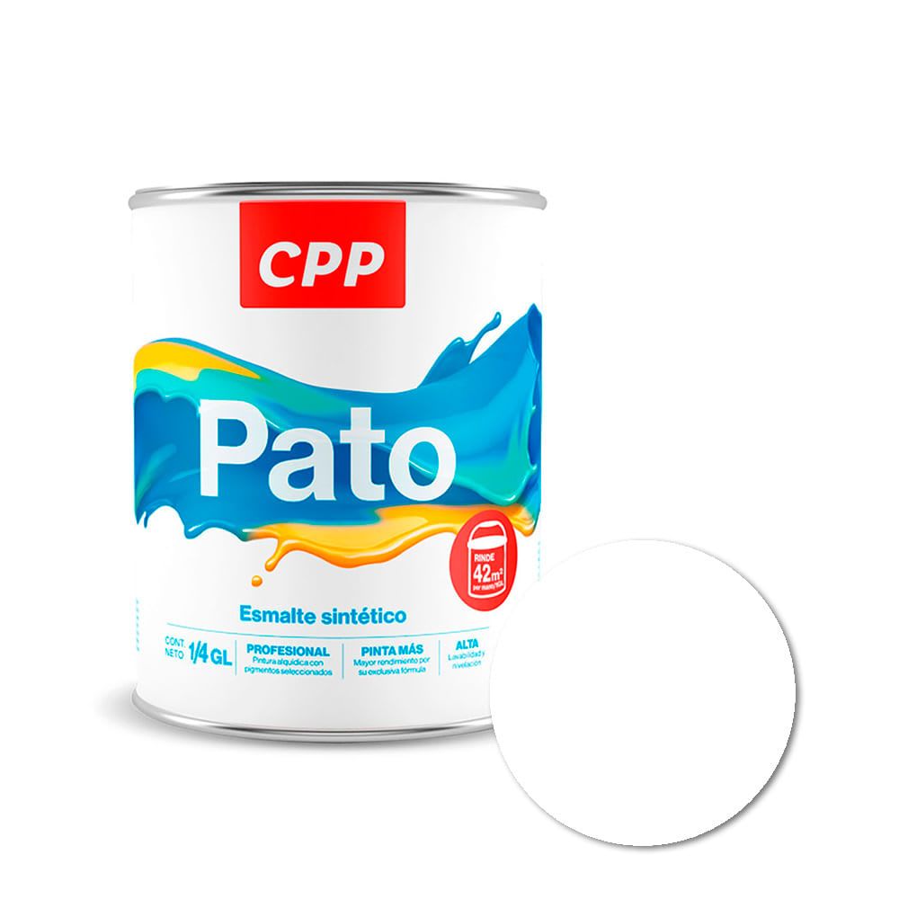 ESMALTE PATO BLANCO 1/4 GALON CPP1
