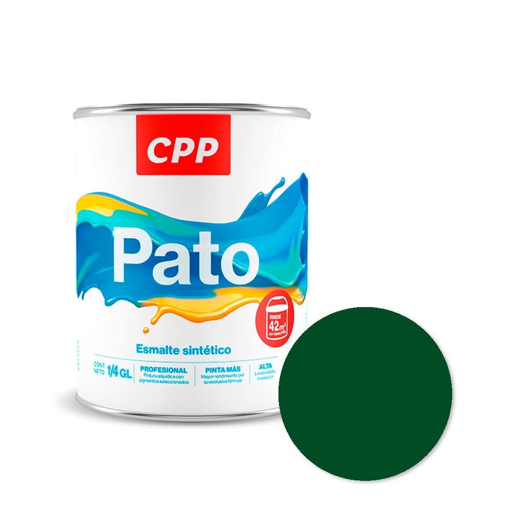 ESMALTE PATO VERDE CROMO 1/4 GALÓN CPP