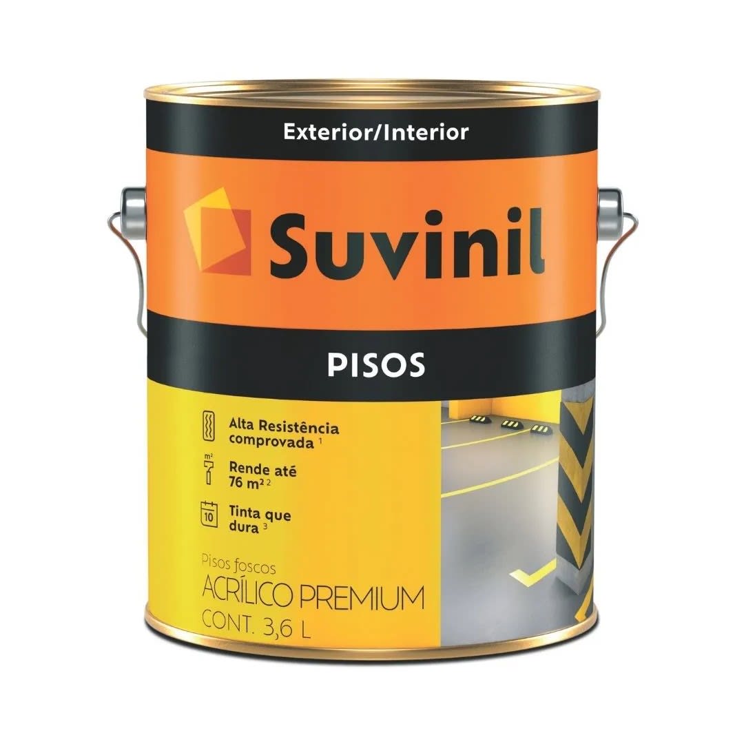 PINTURA PARA PISOS MARRON 3.6 LITROS SUVINIL