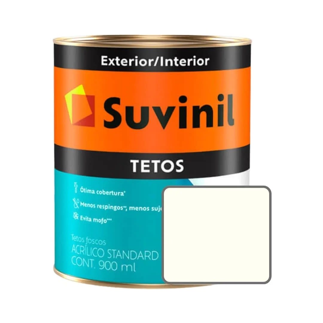 PINTURA LATEX TECHO NIEVE 0.8LT SUVINIL1