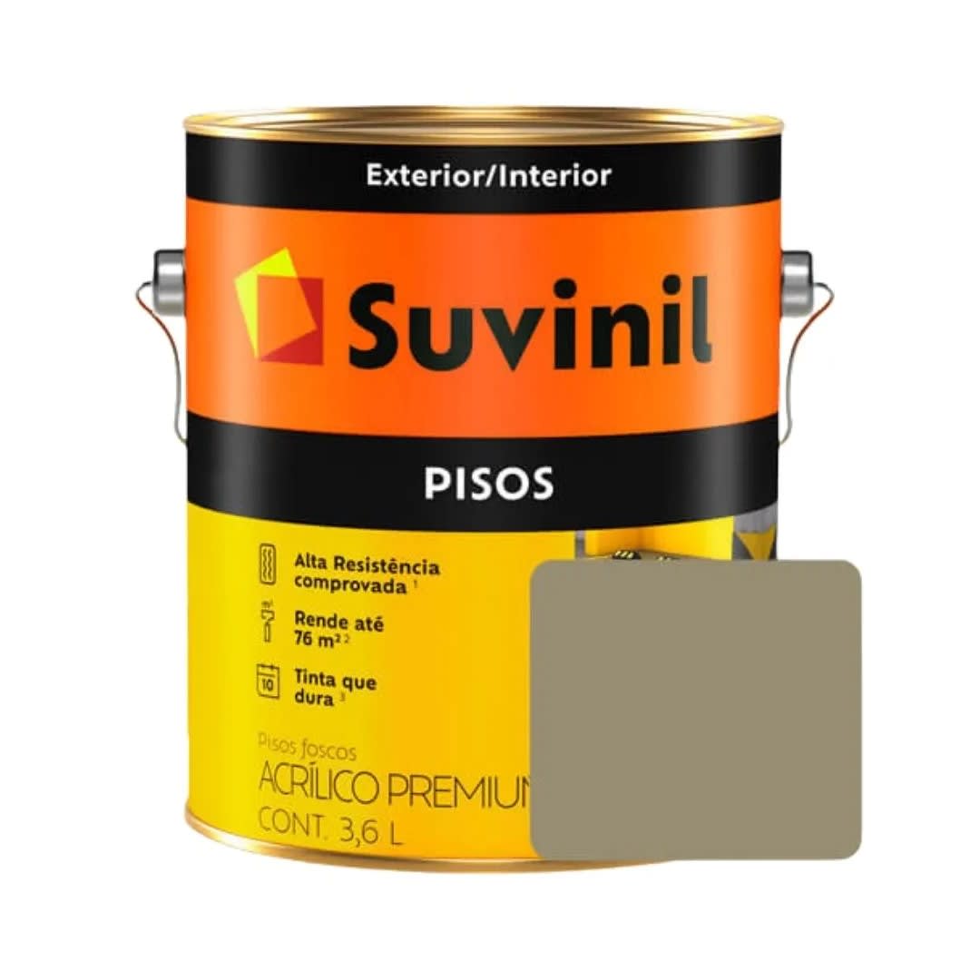 PINTURA PARA PISOS CONCRETO 3.6 LITROS SUVINIL