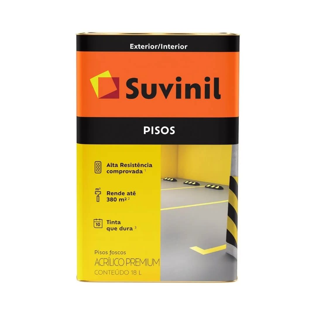 PINTURA PARA PISOS GRIS 18 LITROS SUVINIL
