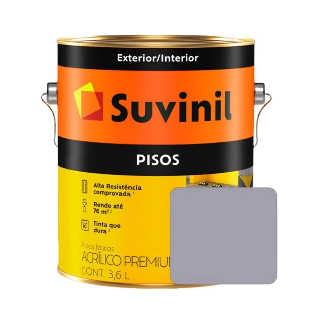 PINTURA PISOS GRIS 3.6 LITROS SUVINIL