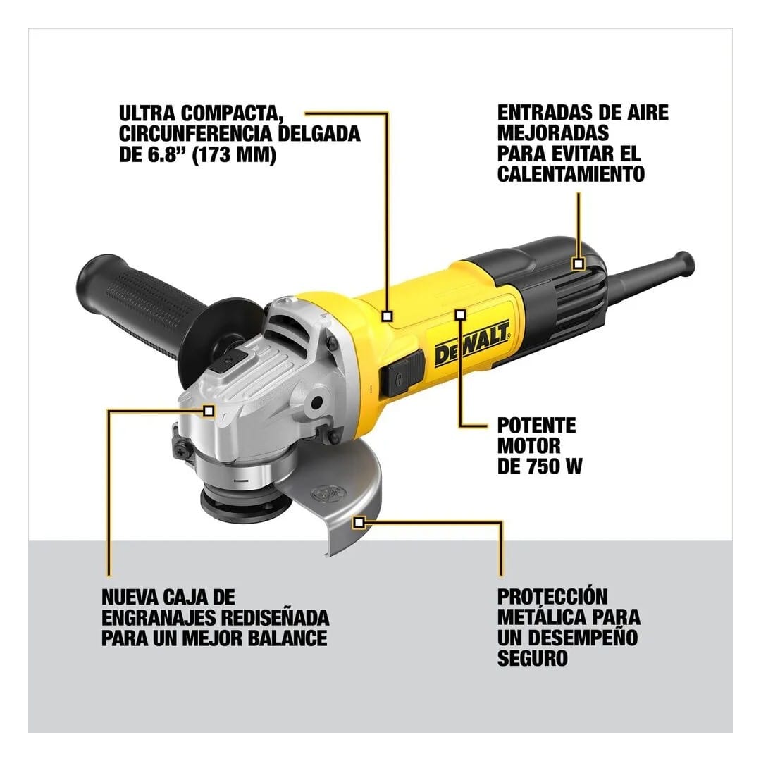 TALADRO PERCUTOR 1/2'' 710W + ESMERIL ANGULAR 4-1/2'' 750W DEWALT5